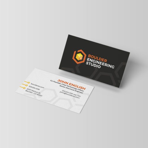 Boulder Engineering Studio business card design
