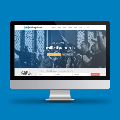 Mill City Church homepage design