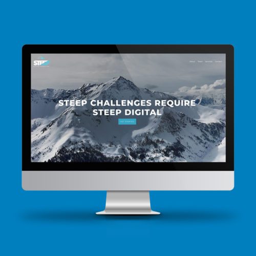 Steep Digital website on computer screen