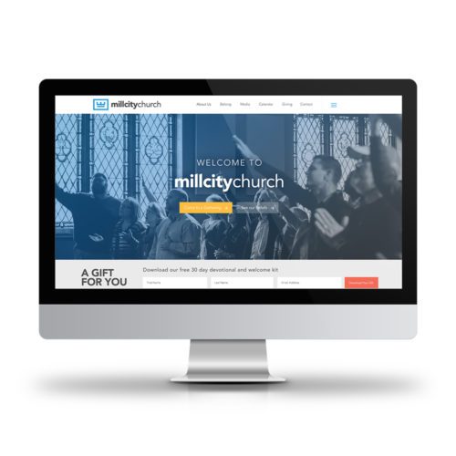 Mill City Church homepage design