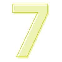 Green number seven