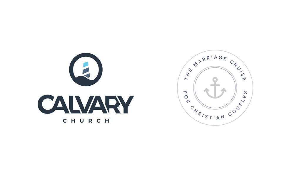 Calvary Church and The Marriage Cruise for Christian Couples logos