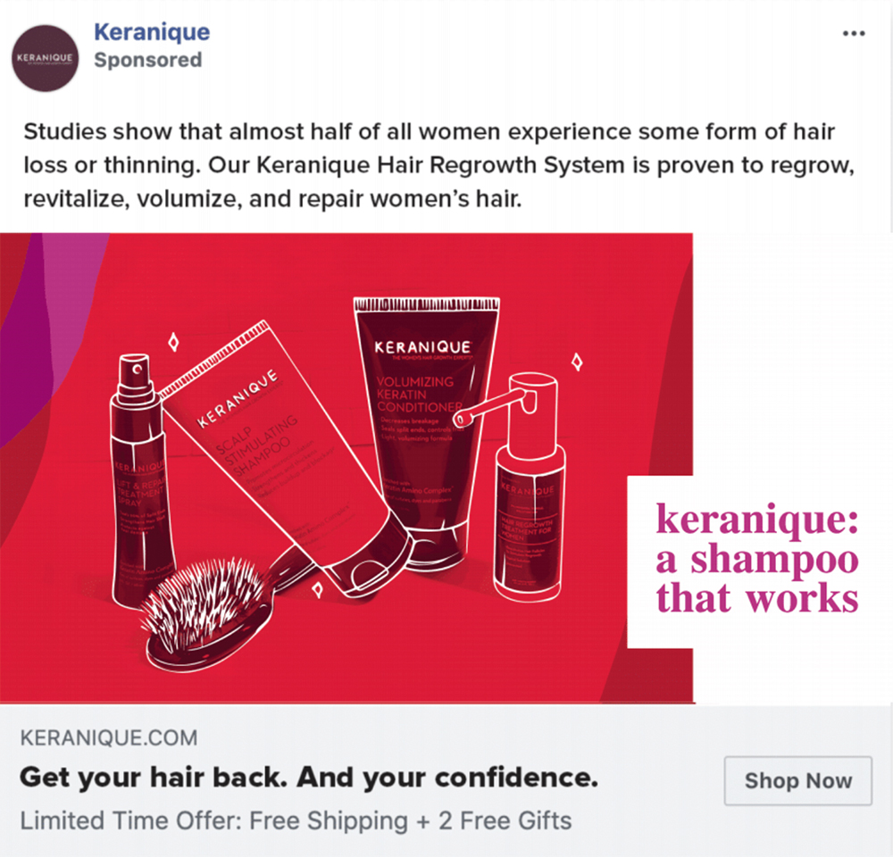 Keranique ad