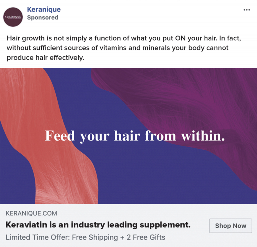 Keranique ad