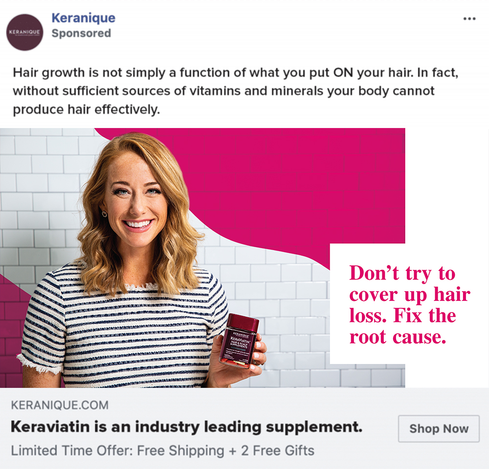 Keranique ad