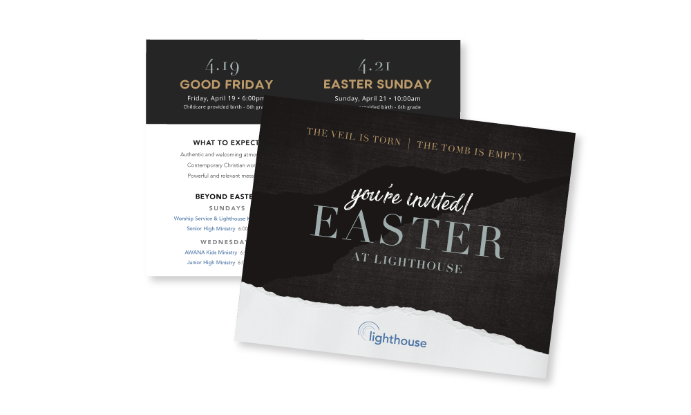 Easter at Lighthouse Church postcard
