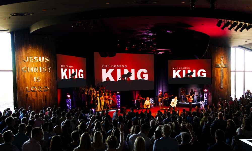 BRAVE Church sanctuary during worship service