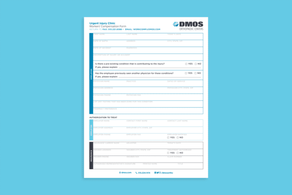 DMOS workers' compensation form