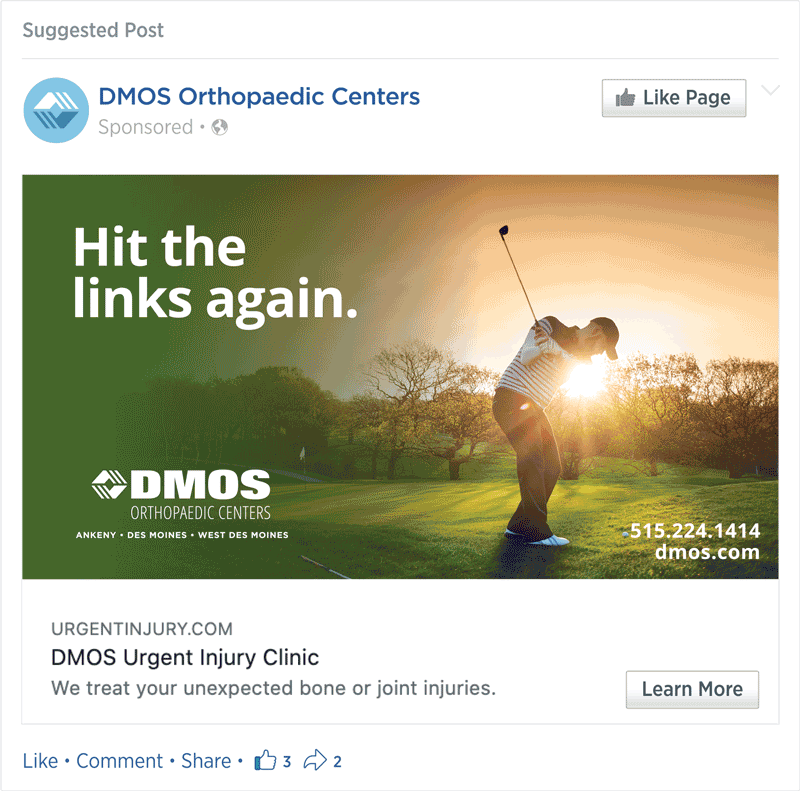 DMOS Facebook ads