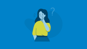 Woman pondering StoryBrand framework for marketing strategy