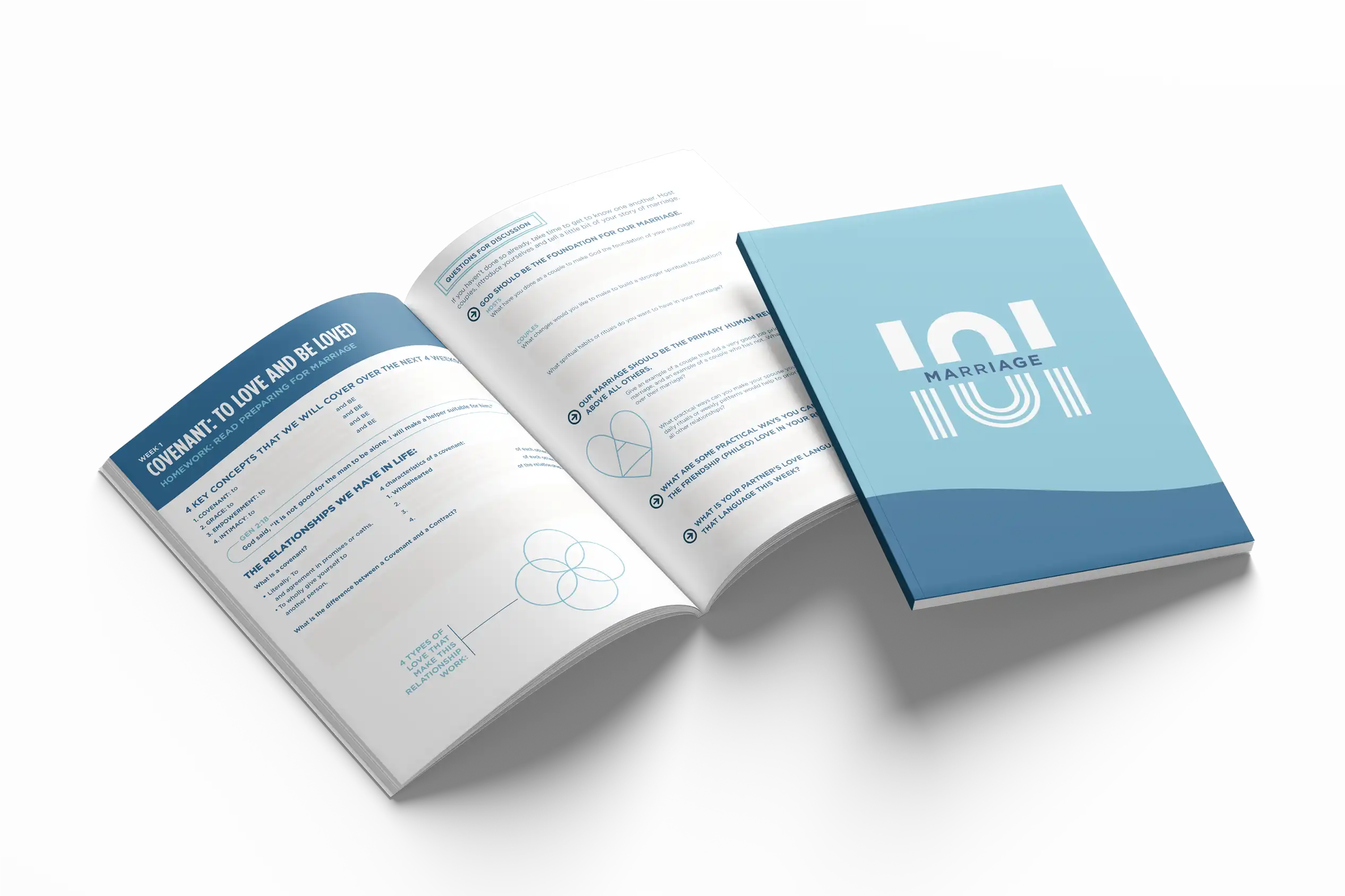 marriage 101 booklet at TwoTone Creative