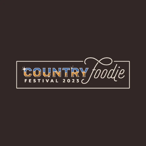 Country Foodie Festival 2023 event branding and design by TwoTone Creative.