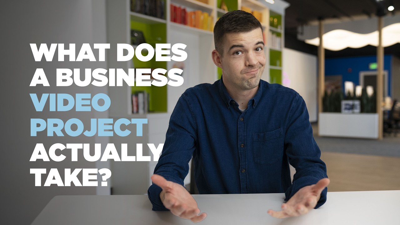 Man looking thoughtful discussing business video project process and strategy.