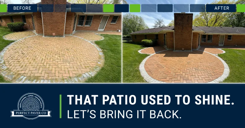 perfect-paver-ads-1 Before and after paver restoration showcasing Perfect Paver Co transformation.